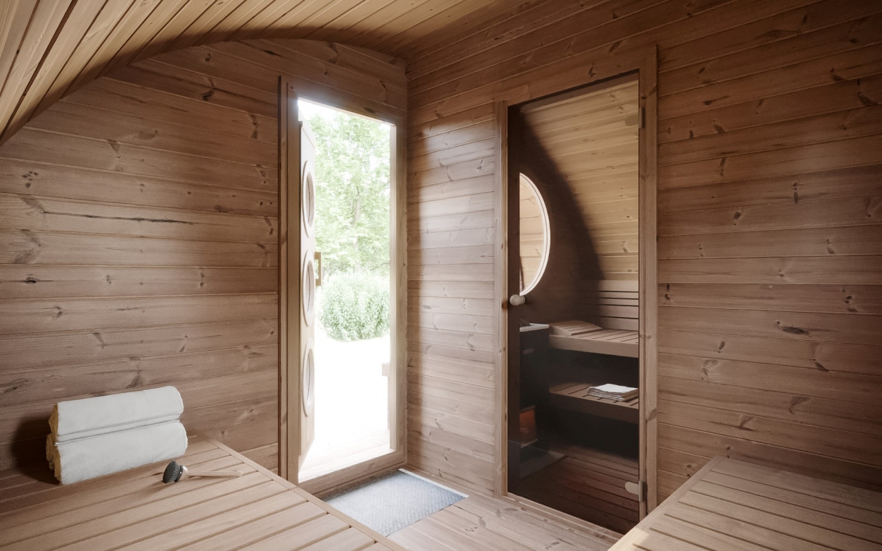 ulla ft oval sauna with terrace