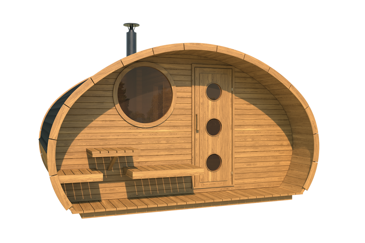 ulla ft oval sauna with terrace